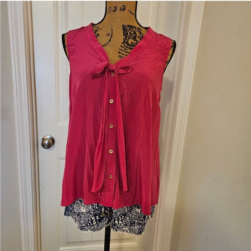 Pink Sleeveless Mini Dress